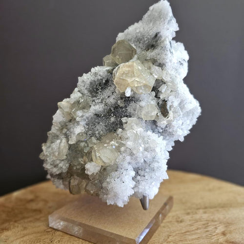 Twelve sided Dodecahedral Yellow Calcite, Sphalerite, Pyrite and Quartz | Specimen 2.18kgs