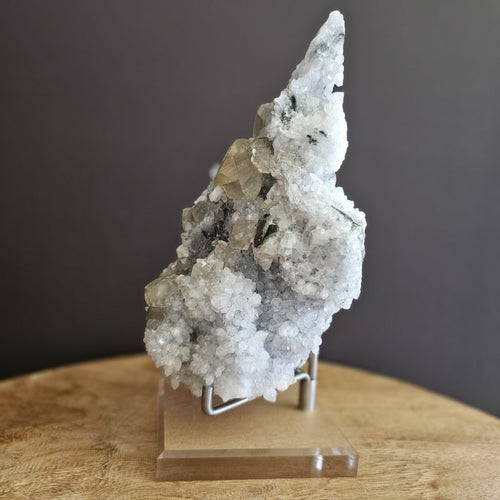 Twelve sided Dodecahedral Yellow Calcite, Sphalerite, Pyrite and Quartz | Specimen 2.18kgs