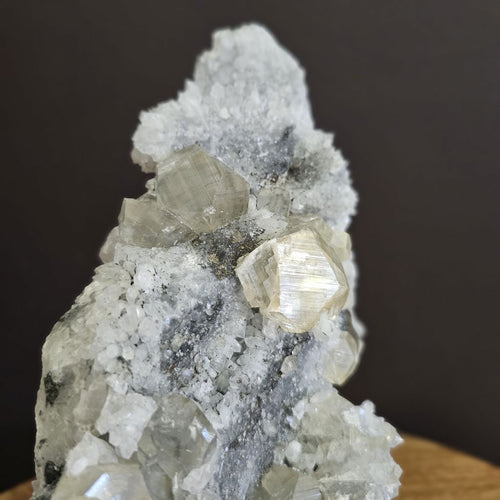Twelve sided Dodecahedral Yellow Calcite, Sphalerite, Pyrite and Quartz | Specimen 2.18kgs