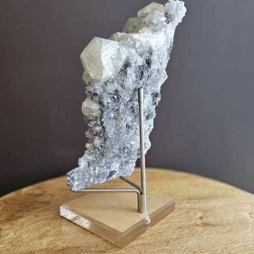 Twelve sided Dodecahedral Yellow Calcite, Sphalerite and Quartz | Specimen 1.58kgs