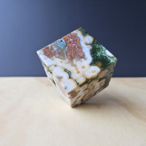 8th Vein Ocean Jasper Cube | Still Point