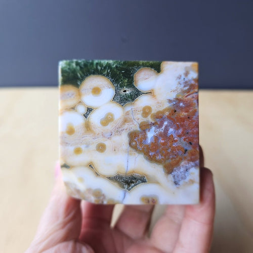 8th Vein Ocean Jasper Cube | Still Point