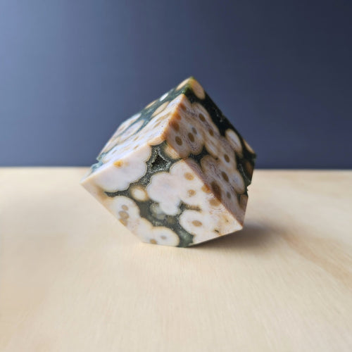 8th Vein Ocean Jasper Cube | Tide Locked Geometry