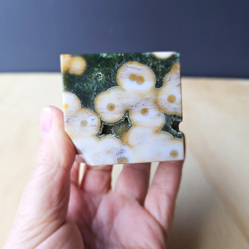 8th Vein Ocean Jasper Cube | Tide Locked Geometry