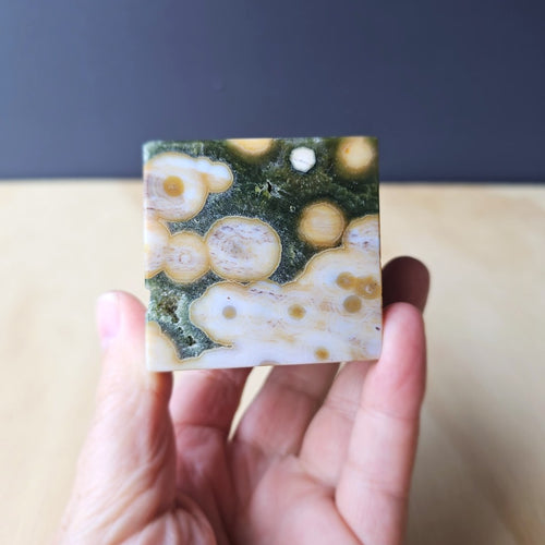 8th Vein Ocean Jasper Cube | Tide Locked Geometry