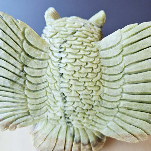 Afghan Jade Owl | Wings Of Wisdom
