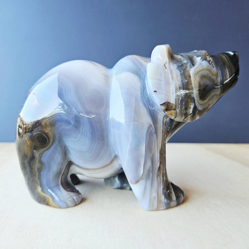 Agate Bear Carving | 1.1kg