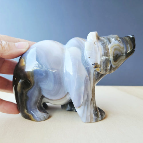 Agate Bear Carving | 1.1kg