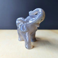 Agate Elephant Carving | 331gm