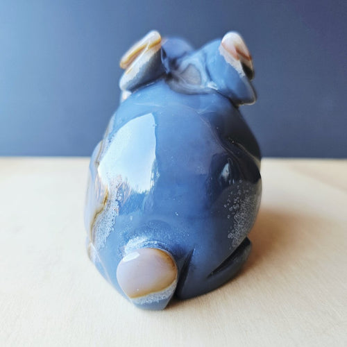 Agate Rabbit Carving | 990gms
