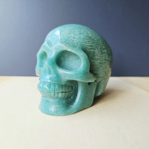 Amazonite Skull | Calm Current Guardian