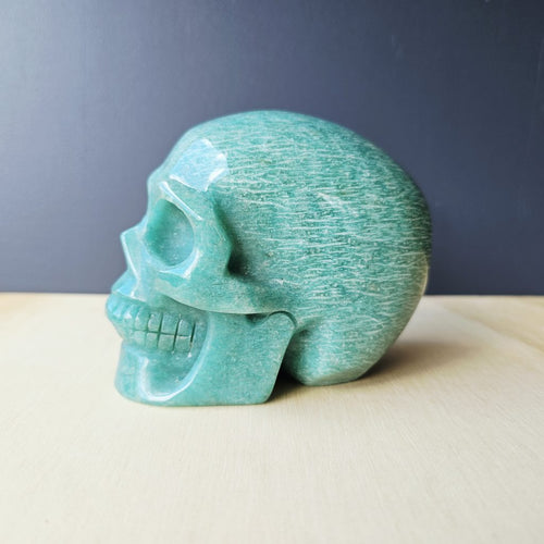 Amazonite Skull | Calm Current Guardian