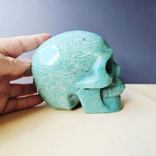 Amazonite Skull | Calm Current Guardian