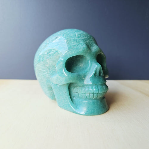 Amazonite Skull | Calm Current Guardian