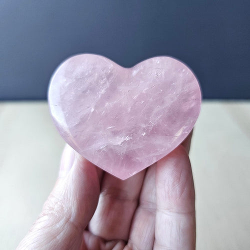 Amazonite, Golden Healer, Rose Quartz Standing Hearts | The Aligned Heart Set
