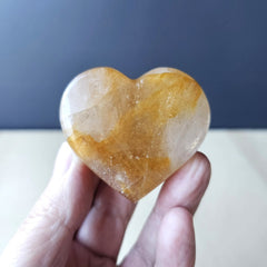 Amazonite, Golden Healer, Rose Quartz Standing Hearts | The Aligned Heart Set