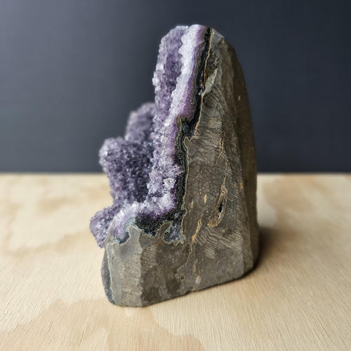 Amethyst Cut Base Geode | Purple Haze