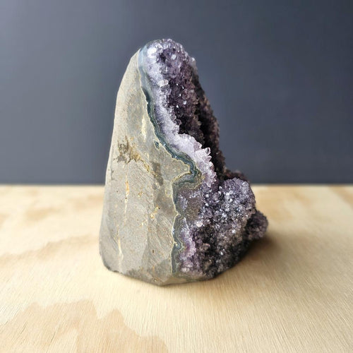 Amethyst Cut Base Geode | Purple Haze