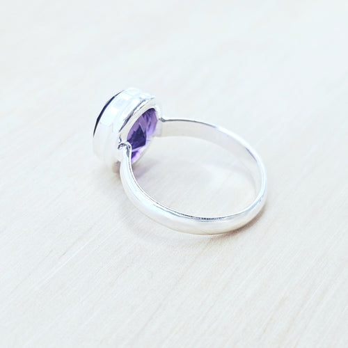 Amethyst Faceted Ring | The Boundary Keeper