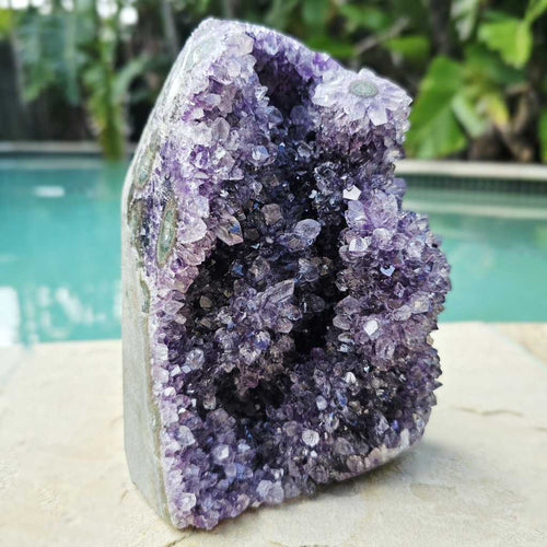Amethyst Geode With Amethyst Flowers | Brazil