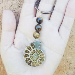 Ammonite Keyring Twin Set | Two Halves, One Story
