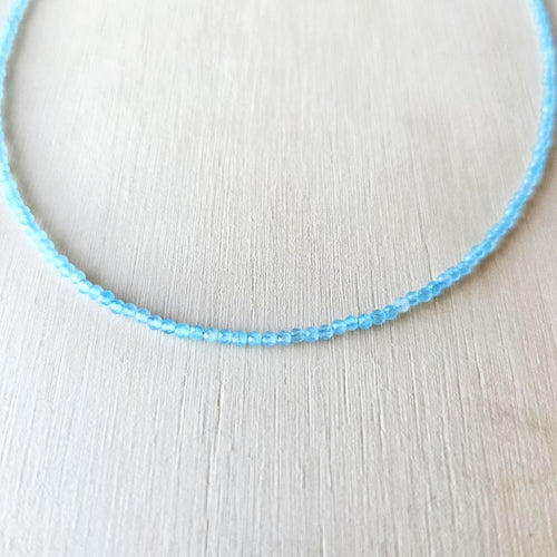 Aquamarine Faceted Necklace | Sea Of Serenity