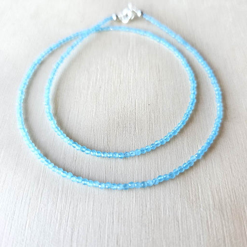 Aquamarine Faceted Necklace | Sea Of Serenity