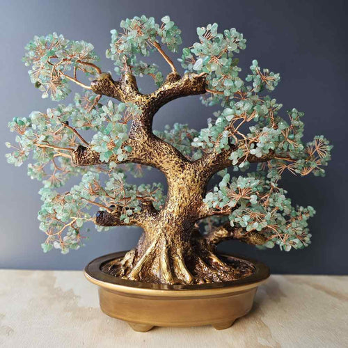 Aventurine Crystal Bonsai | Tree Of Good Fortune