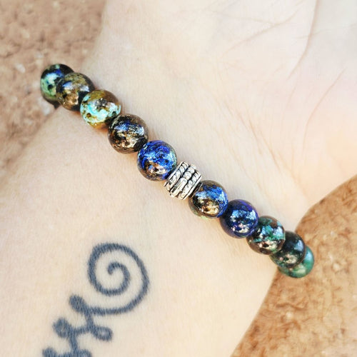 Azurite & Malachite With Chrysocolla Bracelet | Earth Resonance