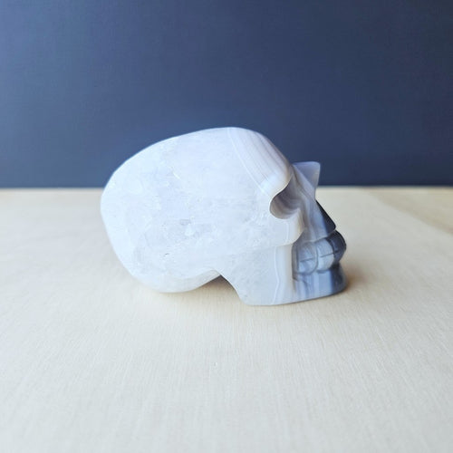 Banded Agate Skull | The Hidden Chamber Guardian