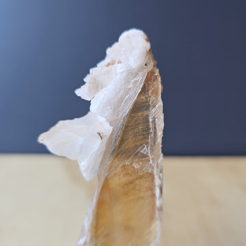 Bi-Colour Selenite Specimen | Light Layers, Loud Wisdom.