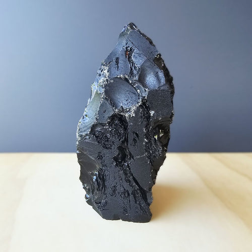 Black Obsidian Abstract Sculpture | Dark Matter