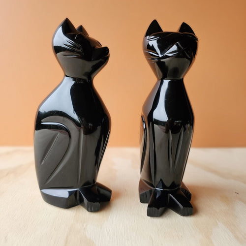 Black Obsidian Cat | Mystic Feline