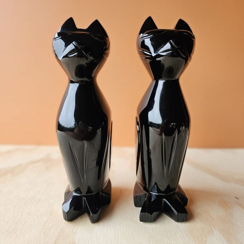 Black Obsidian Cat | Mystic Feline