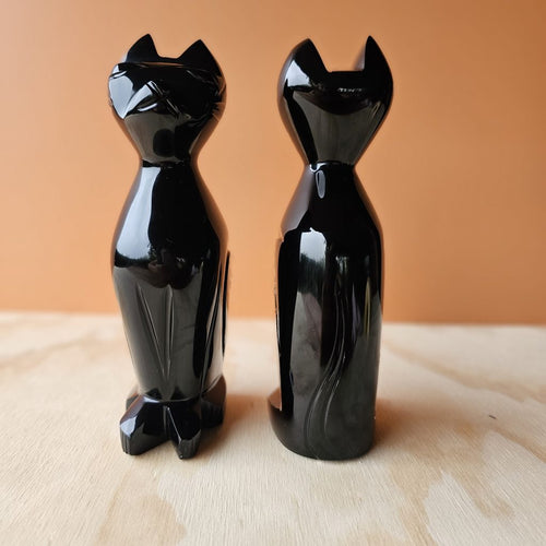Black Obsidian Cat | Mystic Feline