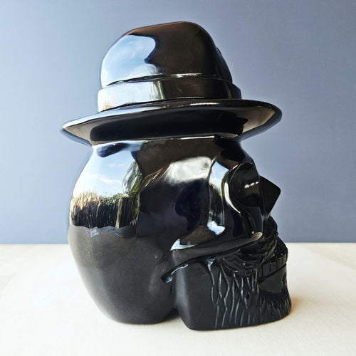 Black Obsidian Explorer Skull | Man Of Mystery