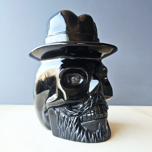 Black Obsidian Explorer Skull | Man Of Mystery