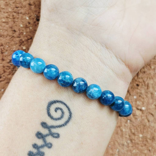 Blue Apatite Bracelet - A Grade | Truth Be Told