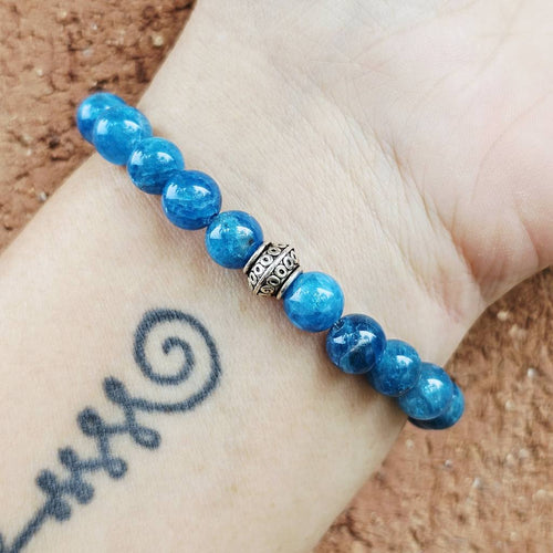 Blue Apatite Bracelet - A Grade | Truth Be Told