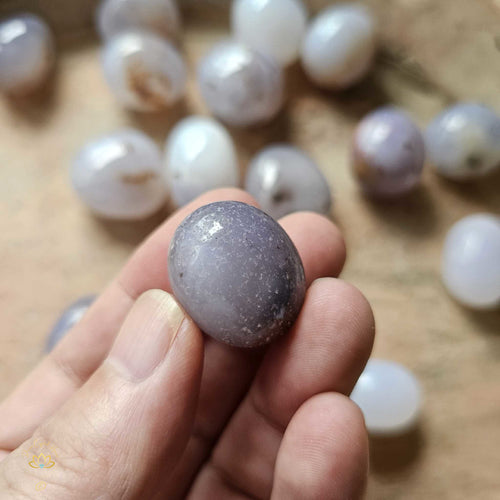 Blue Chalcedony Tumbled Stones