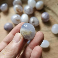 Blue Chalcedony Tumbled Stones
