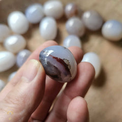 Blue Chalcedony Tumbled Stones