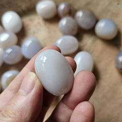 Blue Chalcedony Tumbled Stones