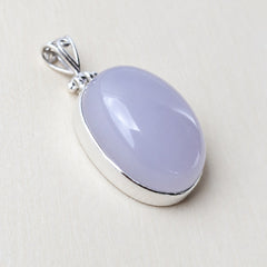 Blue Chalcedony Pendant | Blue Lotus Light