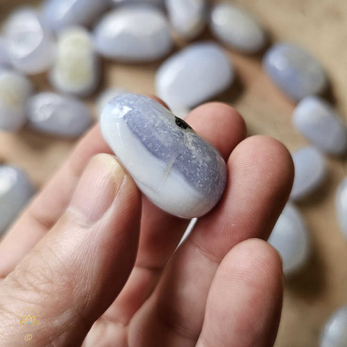 Blue Lace Agate Tumbled Stones