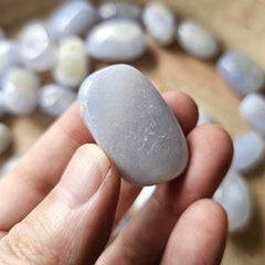Blue Lace Agate Tumbled Stones