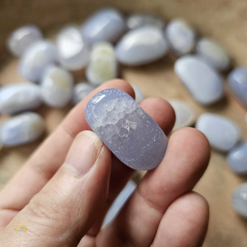 Blue Lace Agate Tumbled Stones