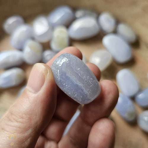 Blue Lace Agate Tumbled Stones