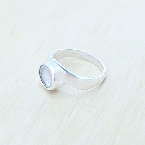 Blue Moonstone Ring | Divine Feminine