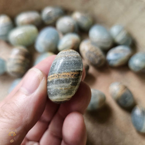 Blue Onyx Tumbled Stones